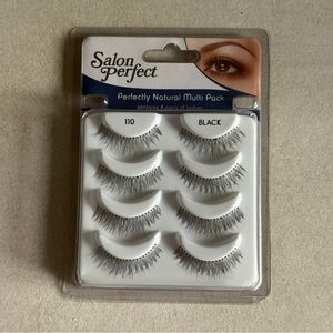 Salon Perfect 110 Natural Black Lashes Multipack 4 Pairs